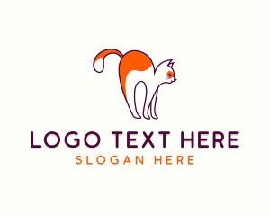 Shelter - Cute Cat Vet logo design