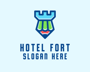 Pencil Turret Fort logo design