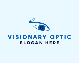 Optic - Snowflake Optic Eye logo design