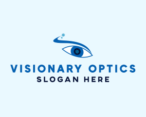 Snowflake Optic Eye  logo design