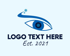Ophthalmologist - Snowflake Optic Eye logo design