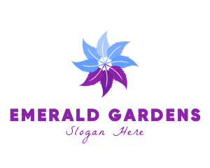 Flower Feather Garden logo design