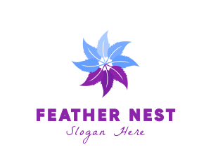 Flower Feather Garden logo design