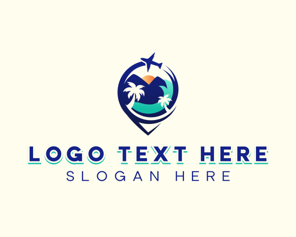 Destination - Tourism Travel Agency logo design