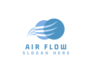 HVAC Air Ventilation logo design