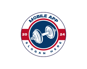 Dumbbell Fitness Gym Logo