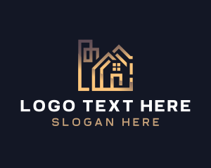 Leasing - Premium Real Estate Residential logo design