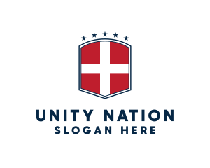 Danish National Shield logo design