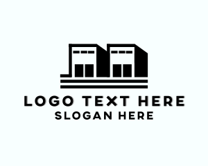 Container - Logistics Storage Building logo design