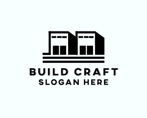 Logistics Storage Building logo design