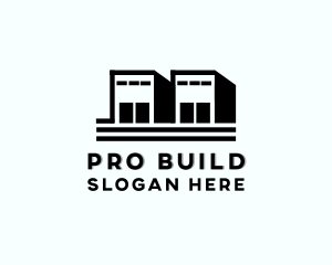 Logistics Storage Building logo design