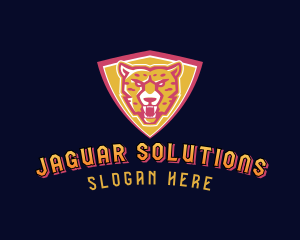 Jaguar Animal Shield logo design