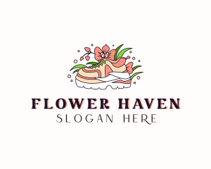 Flower Shoes Sneakerhead logo design