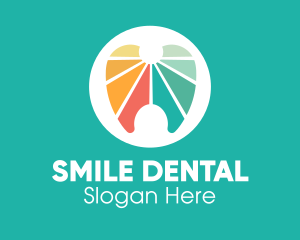 Colorful Dental Tooth logo design