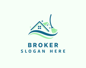 Broomstick Home Cleaner Logo