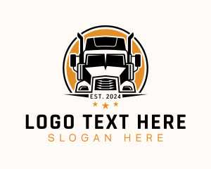 Transport - Truck Moving Logistics logo design