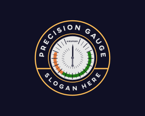 Airspeed Gauge Meter logo design