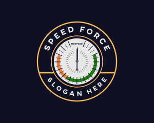 Airspeed Gauge Meter logo design