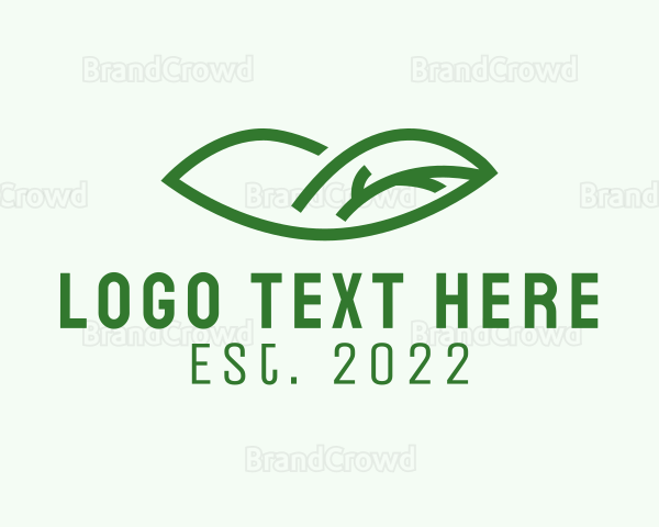 Organic Leaf Lips Logo