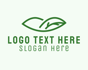 Organic Leaf Lips  Logo