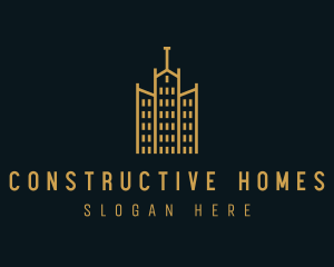 Building - Golden Building Architecture logo design