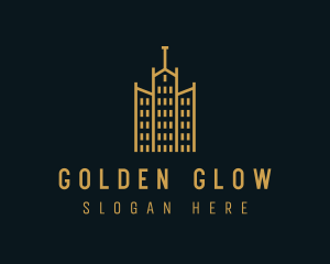 Golden Building Architecture logo design