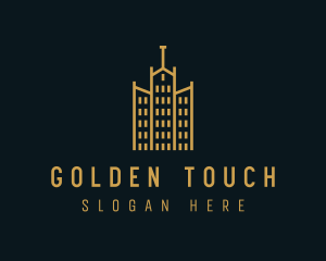 Golden Building Architecture logo design