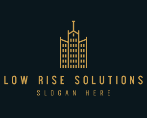 Golden Building Architecture logo design