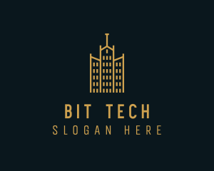 Golden Building Architecture logo design