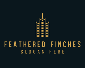 Golden Building Architecture logo design