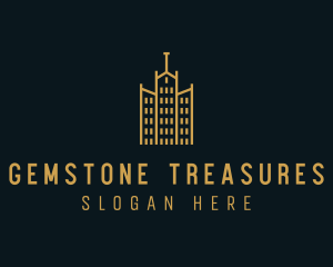 Golden Building Architecture logo design