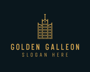 Golden Building Architecture logo design