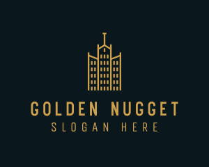 Golden Building Architecture logo design