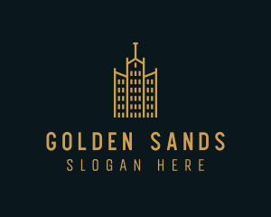 Golden Building Architecture logo design