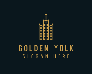 Golden Building Architecture logo design