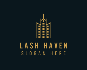 Golden Building Architecture logo design