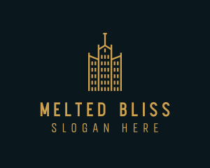 Golden Building Architecture logo design