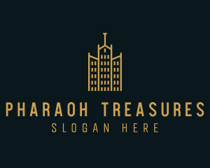 Golden Building Architecture logo design