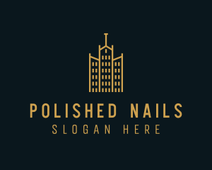 Golden Building Architecture logo design