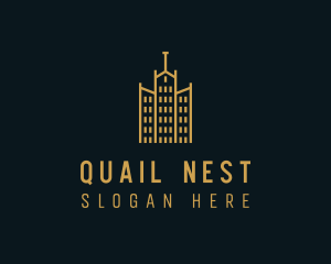 Golden Building Architecture logo design