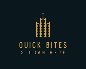 Golden Building Architecture logo design