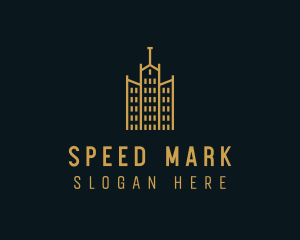 Golden Building Architecture logo design