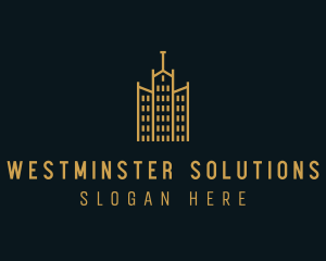 Golden Building Architecture logo design