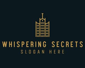 Golden Building Architecture logo design