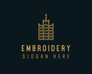 Golden Building Architecture logo design