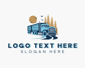 Logistics - Truck Transportation Logistics logo design