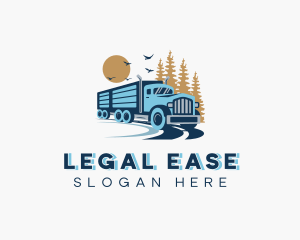 Delivery - Truck Transportation Logistics logo design