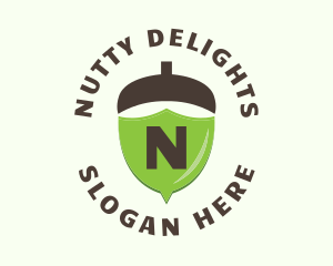 Acorn Nut Shield logo design