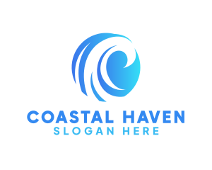 Splash Water Wave logo design