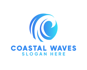 Splash Water Wave logo design